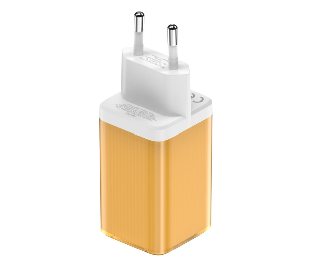 Silver Monkey Ładowarka sieciowa GaN 65W 2x USB-C Yellow - 1266246 - zdjęcie 5